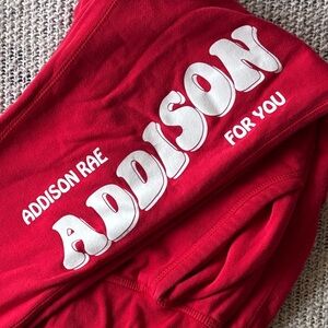 Addison Rae For You Joggers, Red, Size M